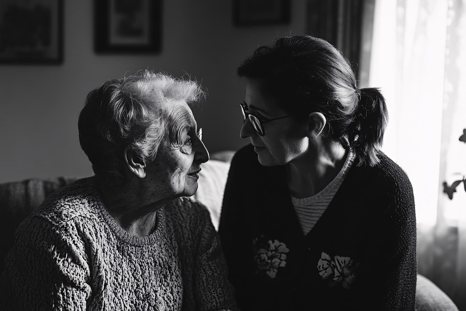 Caregiver helping an older adult